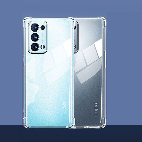 Ultra-thin Transparent TPU Soft Case T09 for Oppo Reno6 Pro 5G Clear
