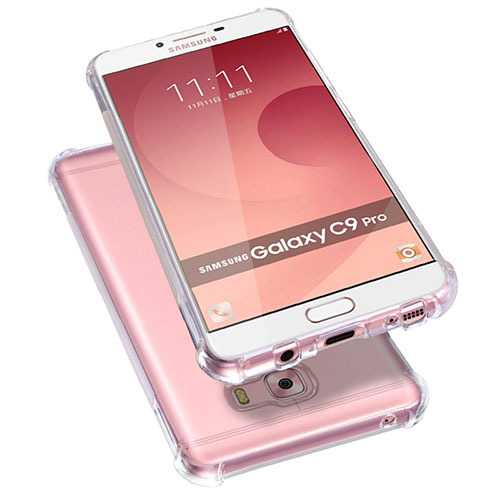 Ultra-thin Transparent TPU Soft Case T09 for Samsung Galaxy C9 Pro C9000 Clear