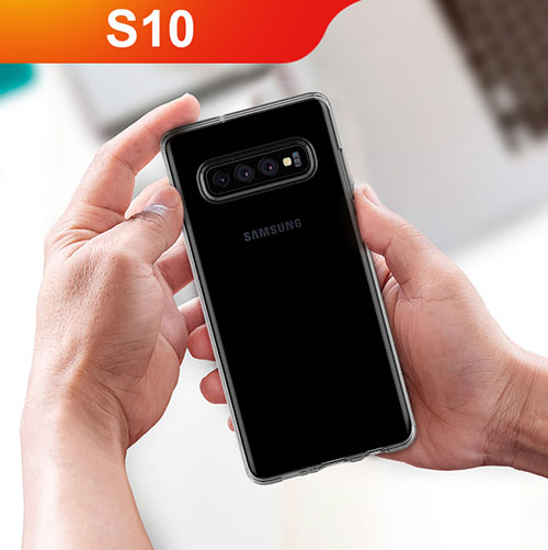 Ultra-thin Transparent TPU Soft Case T09 for Samsung Galaxy S10 Clear