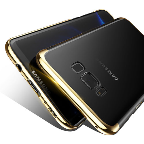 Ultra-thin Transparent TPU Soft Case T09 for Samsung Galaxy S8 Gold