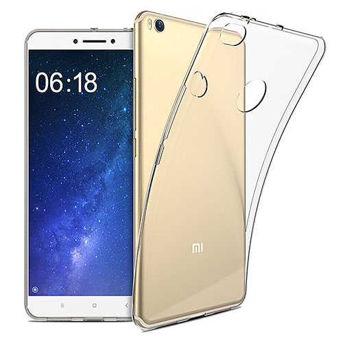 Ultra-thin Transparent TPU Soft Case T09 for Xiaomi Mi Max 2 Clear