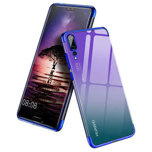 Ultra-thin Transparent TPU Soft Case T10 for Huawei P20 Pro Blue