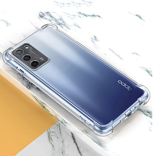 Ultra-thin Transparent TPU Soft Case T10 for Oppo A56 5G Clear