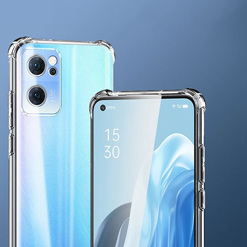 Ultra-thin Transparent TPU Soft Case T10 for Oppo Reno7 5G Clear