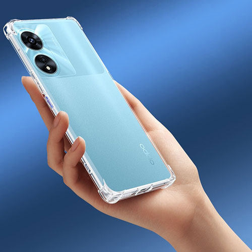 Ultra-thin Transparent TPU Soft Case T11 for Oppo A58 5G Clear