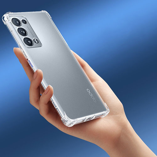Ultra-thin Transparent TPU Soft Case T11 for Oppo Reno6 Pro 5G Clear