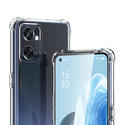 Ultra-thin Transparent TPU Soft Case T11 for Oppo Reno7 SE 5G Clear