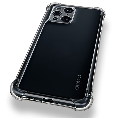Ultra-thin Transparent TPU Soft Case T12 for Oppo Find X3 Pro 5G Clear