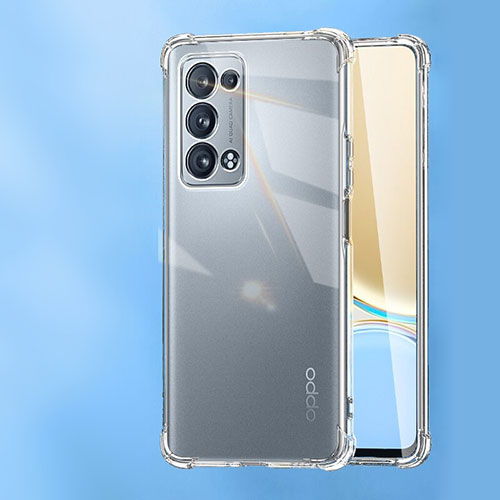 Ultra-thin Transparent TPU Soft Case T12 for Oppo Reno6 Pro+ Plus 5G Clear