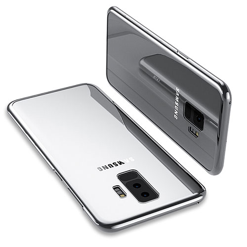 Ultra-thin Transparent TPU Soft Case T12 for Samsung Galaxy S9 Plus Silver