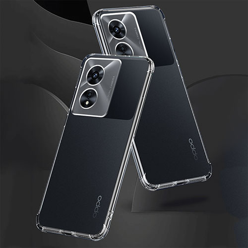 Ultra-thin Transparent TPU Soft Case T13 for Oppo A58x 5G Clear