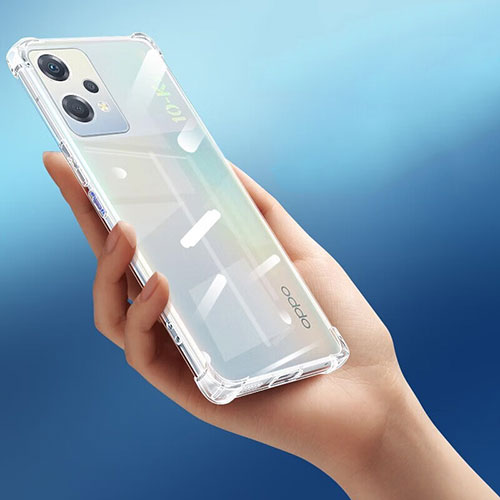 Ultra-thin Transparent TPU Soft Case T13 for Oppo K10X 5G Clear