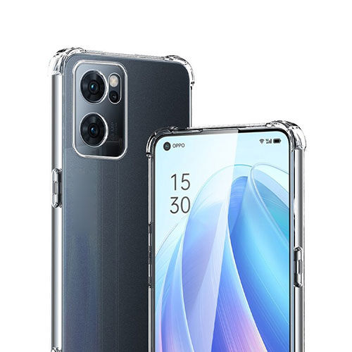 Ultra-thin Transparent TPU Soft Case T13 for Oppo Reno7 5G Clear