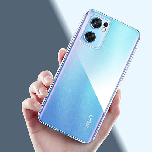 Ultra-thin Transparent TPU Soft Case T13 for Oppo Reno7 SE 5G Clear