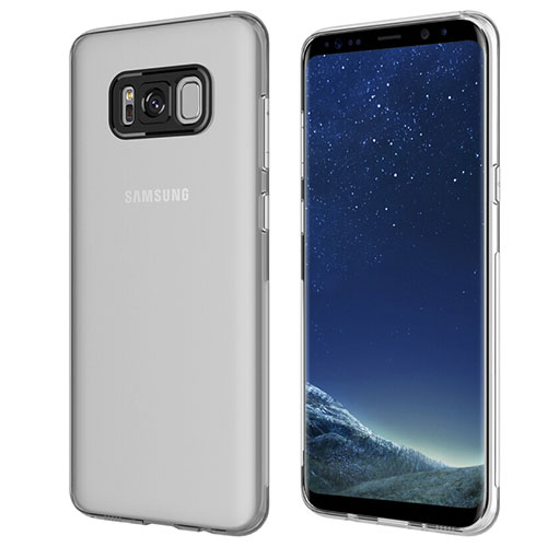 Ultra-thin Transparent TPU Soft Case T15 for Samsung Galaxy S8 Gray