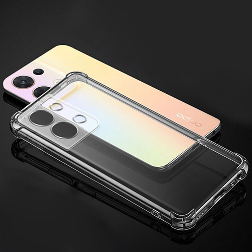 Ultra-thin Transparent TPU Soft Case T16 for Oppo Reno9 5G Clear