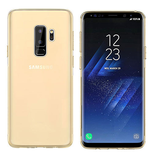 Ultra-thin Transparent TPU Soft Case T20 for Samsung Galaxy S9 Plus Gold