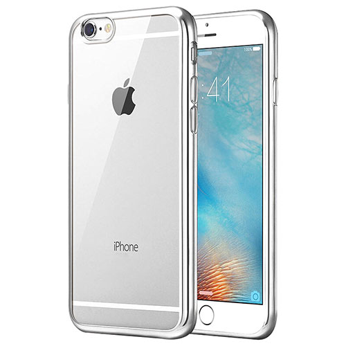 Ultra-thin Transparent TPU Soft Case T21 for Apple iPhone SE3 2022 Silver