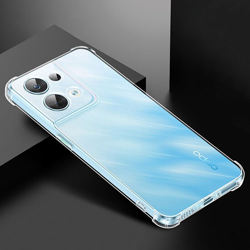 Ultra-thin Transparent TPU Soft Case T21 for Oppo Reno9 5G Clear