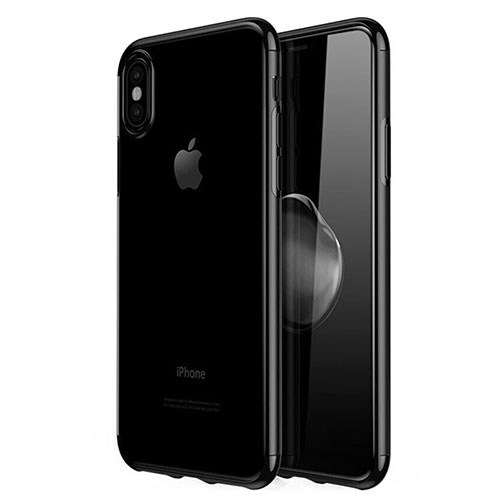 Ultra-thin Transparent TPU Soft Case V02 for Apple iPhone X Black