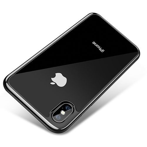 Ultra-thin Transparent TPU Soft Case V04 for Apple iPhone Xs Max Black