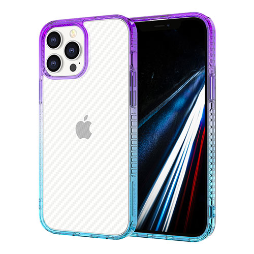 Ultra-thin Transparent TPU Soft Case YJ1 for Apple iPhone 12 Pro Colorful