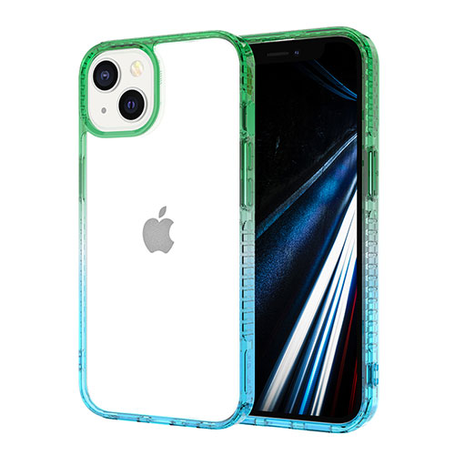 Ultra-thin Transparent TPU Soft Case YJ2 for Apple iPhone 13 Mixed