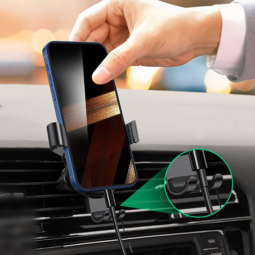 Universal Car Dashboard Mount Clip Cell Phone Holder Cradle LU1 Black