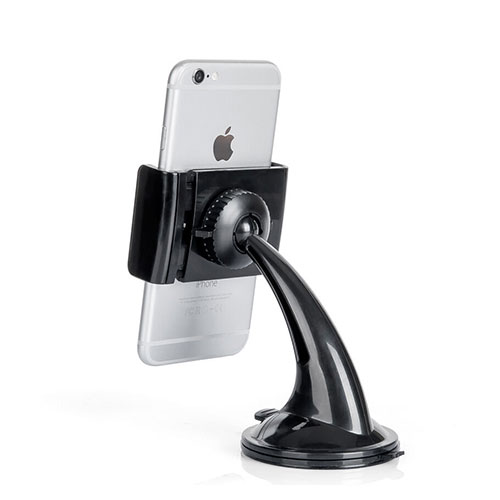 Universal Car Suction Cup Mount Cell Phone Holder Cradle Black