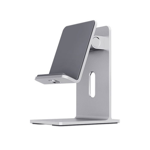 Universal Cell Phone Stand Smartphone Holder for Desk K23 Silver