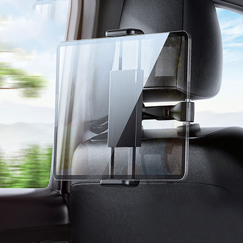 Universal Fit Car Back Seat Headrest Cell Phone Mount Holder Stand BS3 Black