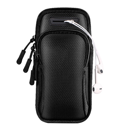 Universal Gym Sport Running Jog Arm Band Strap Case A01 Black