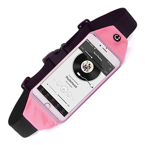 Universal Gym Sport Running Jog Belt Loop Strap Case Pink