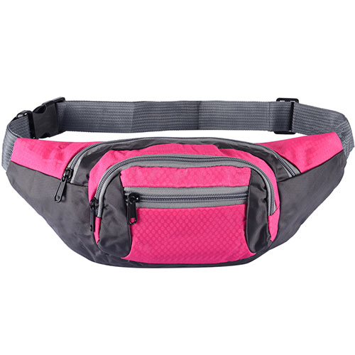 Universal Gym Sport Running Jog Belt Loop Strap Case S11 Hot Pink