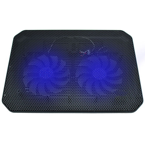 Universal Laptop Stand Notebook Holder Cooling Pad USB Fans 9 inch to 16 inch M20 for Apple MacBook 12 inch Black