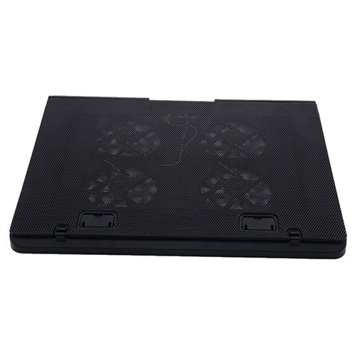 Universal Laptop Stand Notebook Holder Cooling Pad USB Fans 9 inch to 16 inch M22 for Apple MacBook Pro 13 inch Black