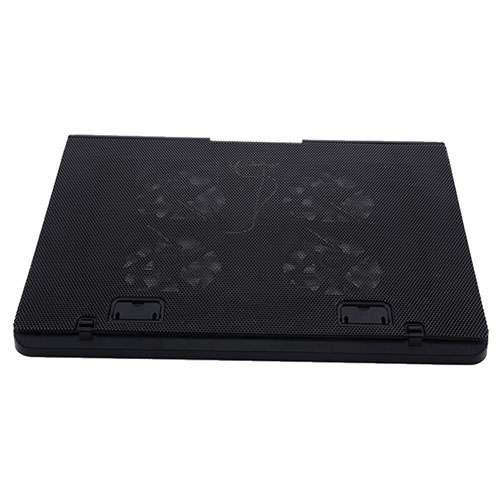 Universal Laptop Stand Notebook Holder Cooling Pad USB Fans 9 inch to 16 inch M22 for Apple MacBook Pro 15 inch Black