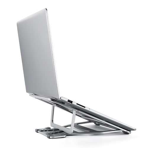 Universal Laptop Stand Notebook Holder K03 for Samsung Galaxy Book Flex 15.6 NP950QCG Silver