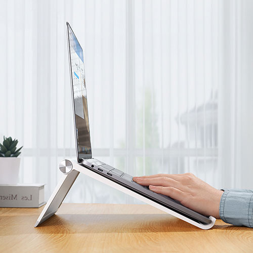 Universal Laptop Stand Notebook Holder K11 for Apple MacBook Air 11 inch Silver