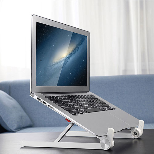 Universal Laptop Stand Notebook Holder K13 for Samsung Galaxy Book Flex 15.6 NP950QCG Silver