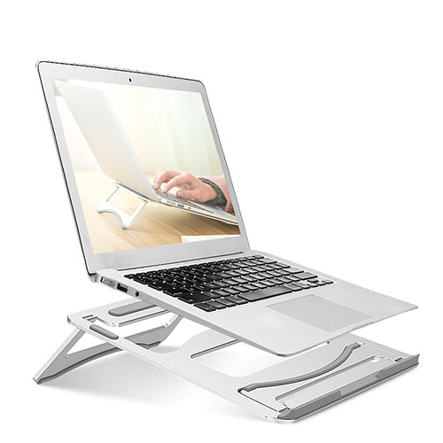 Universal Laptop Stand Notebook Holder S03 for Apple MacBook 12 inch Silver