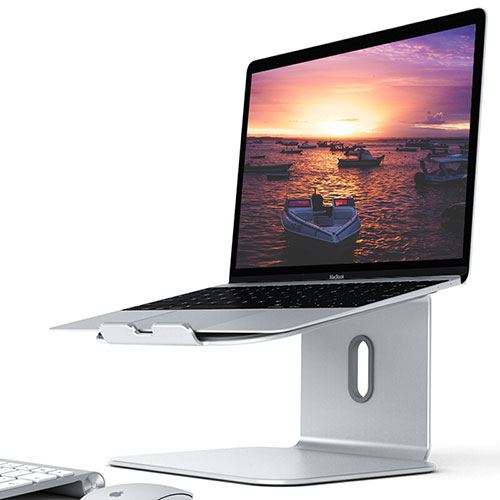 Universal Laptop Stand Notebook Holder S12 for Apple MacBook 12 inch Silver