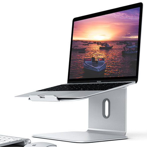 Universal Laptop Stand Notebook Holder S12 for Apple MacBook Pro 13 inch Silver