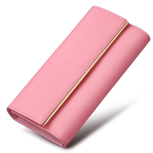 Universal Leather Wristlet Wallet Handbag Case K01 Pink