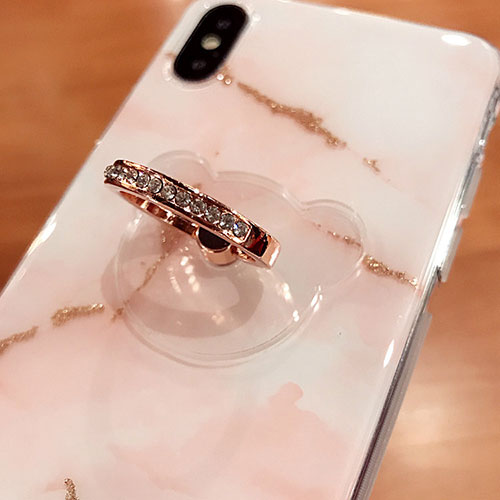 Universal Mobile Phone Finger Ring Stand Holder S15 Rose Gold