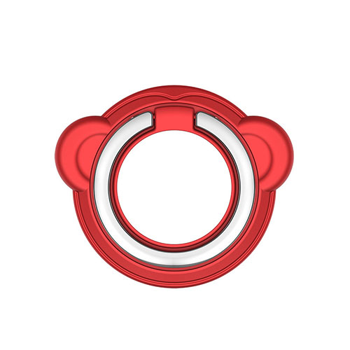 Universal Mobile Phone Magnetic Finger Ring Stand Holder H16 Red