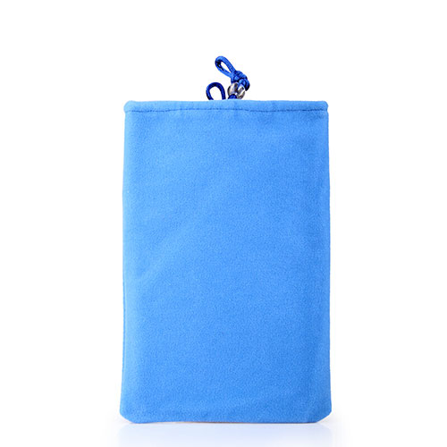 Universal Sleeve Velvet Bag Case Pocket Sky Blue