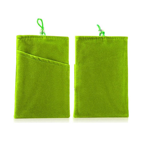 Universal Sleeve Velvet Bag Cover Tow Pocket Green