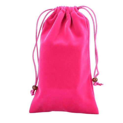 Universal Sleeve Velvet Bag Slip Case Hot Pink