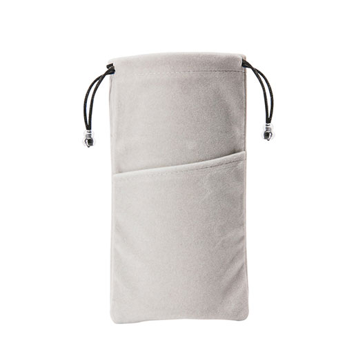 Universal Sleeve Velvet Bag Slip Cover K02 Gray